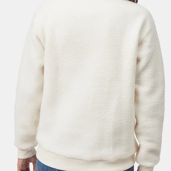 NWOT Tentree Sherpa 100 % Recycled Polyester Sweater - Picture 6 of 11